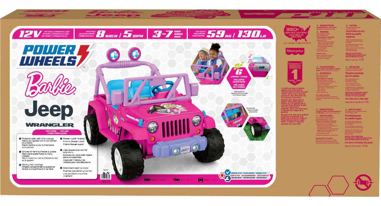 Mattel - Power Wheels - Barbie Jeep