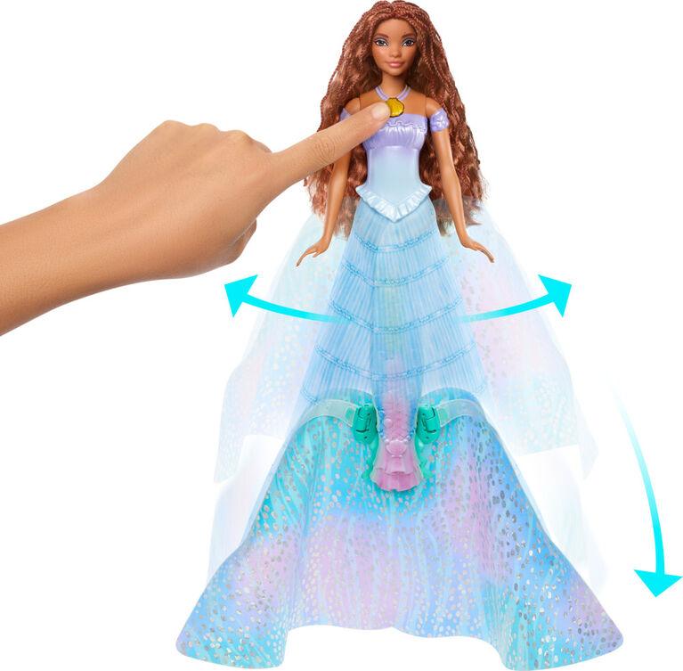 Mattel - Tl Disney The Little Mermaid Transforming Ariel Fashion Doll, Switch from Human to Mermaid