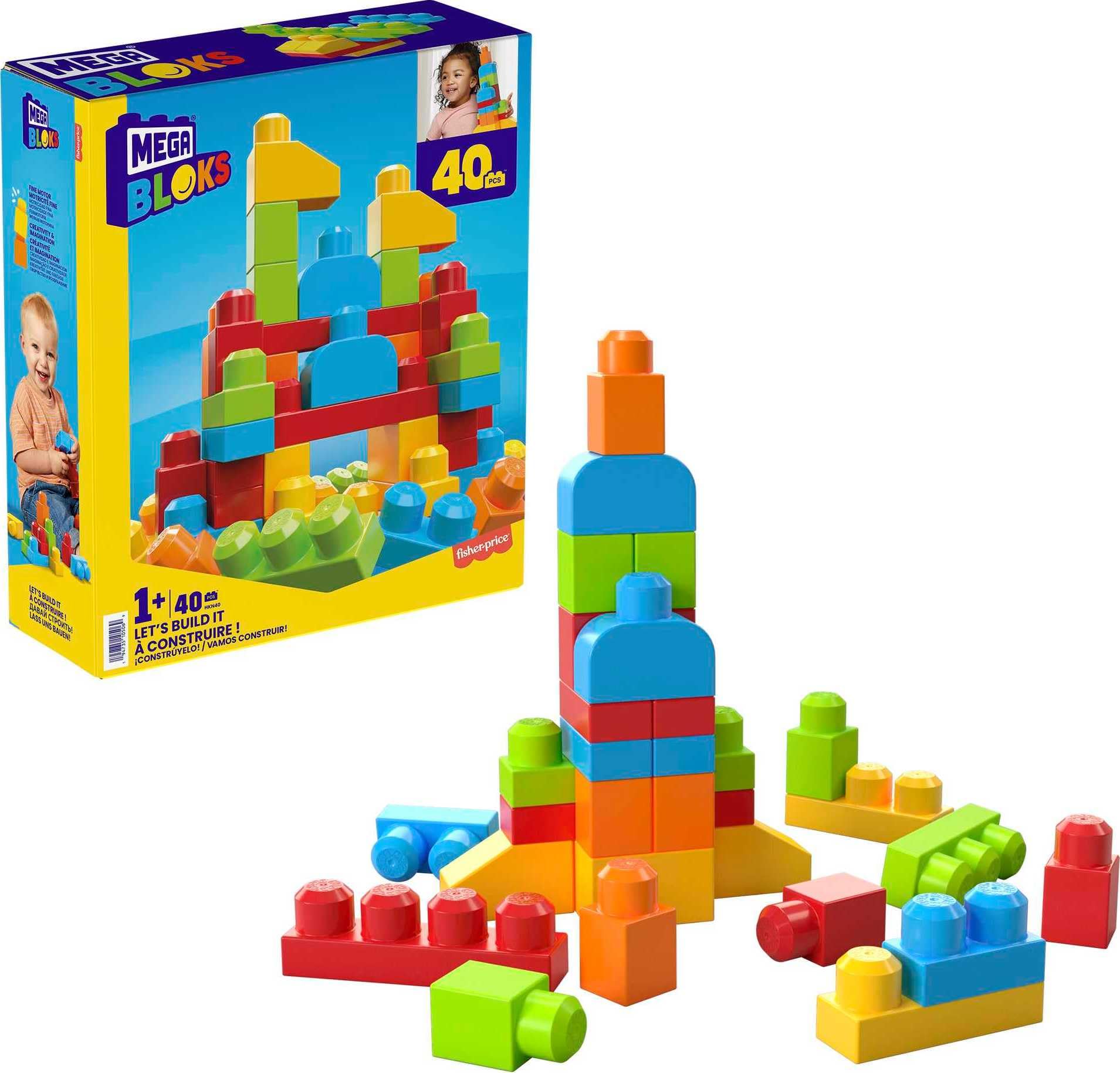 Mega Toys - Let's Build It (40Pcs)