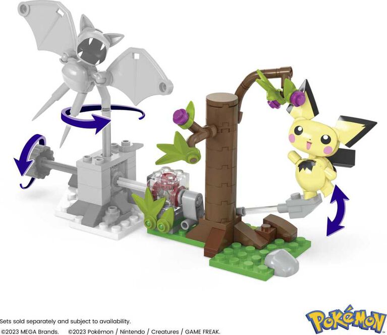Mega Toys - Pokemon - Building Toy Kit, Pichu's Forest