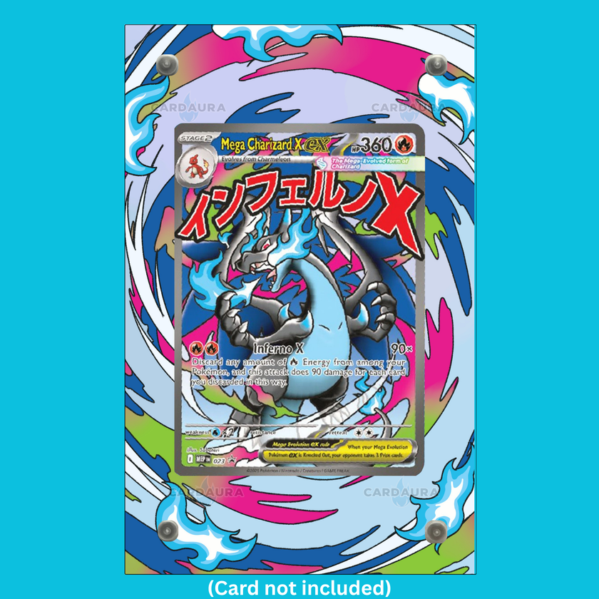 Mega Charizard X EX 023 Phantasmal Flames (Ungraded) Display Case