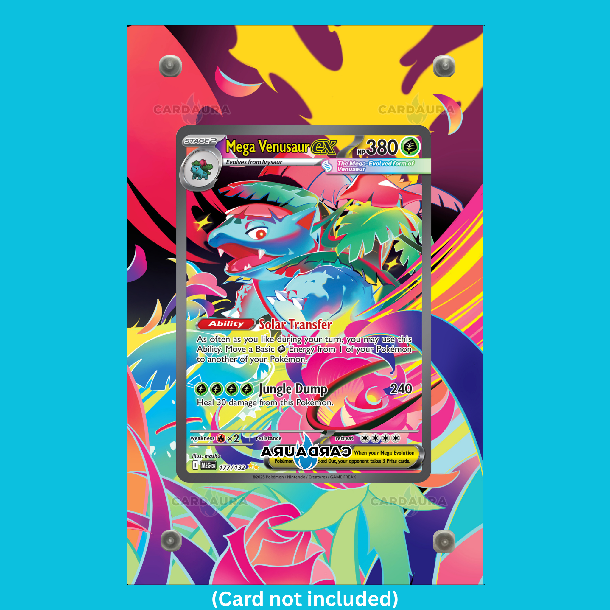 Mega Venusaur EX 177/132 Mega Evolution (Ungraded) Display Case