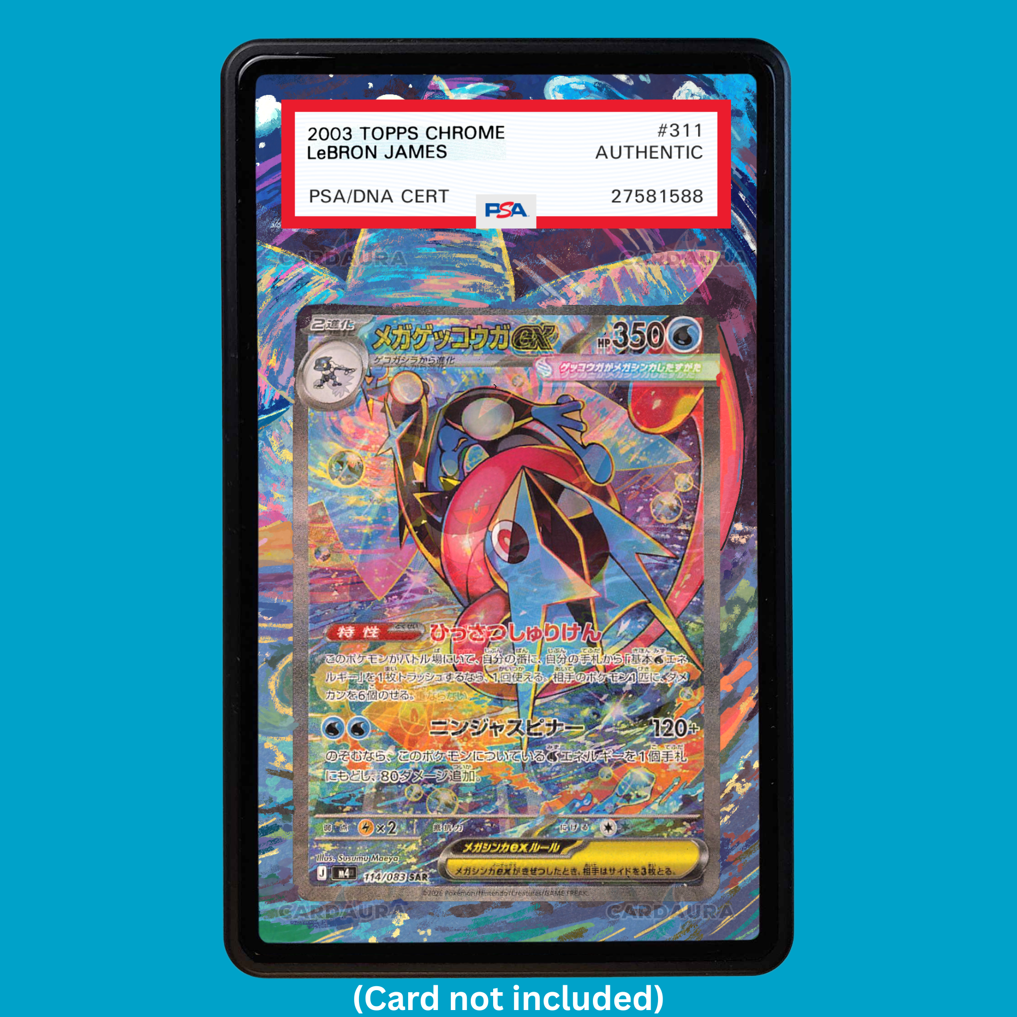 Mega Greninja EX 116/086 (Graded) Display Case