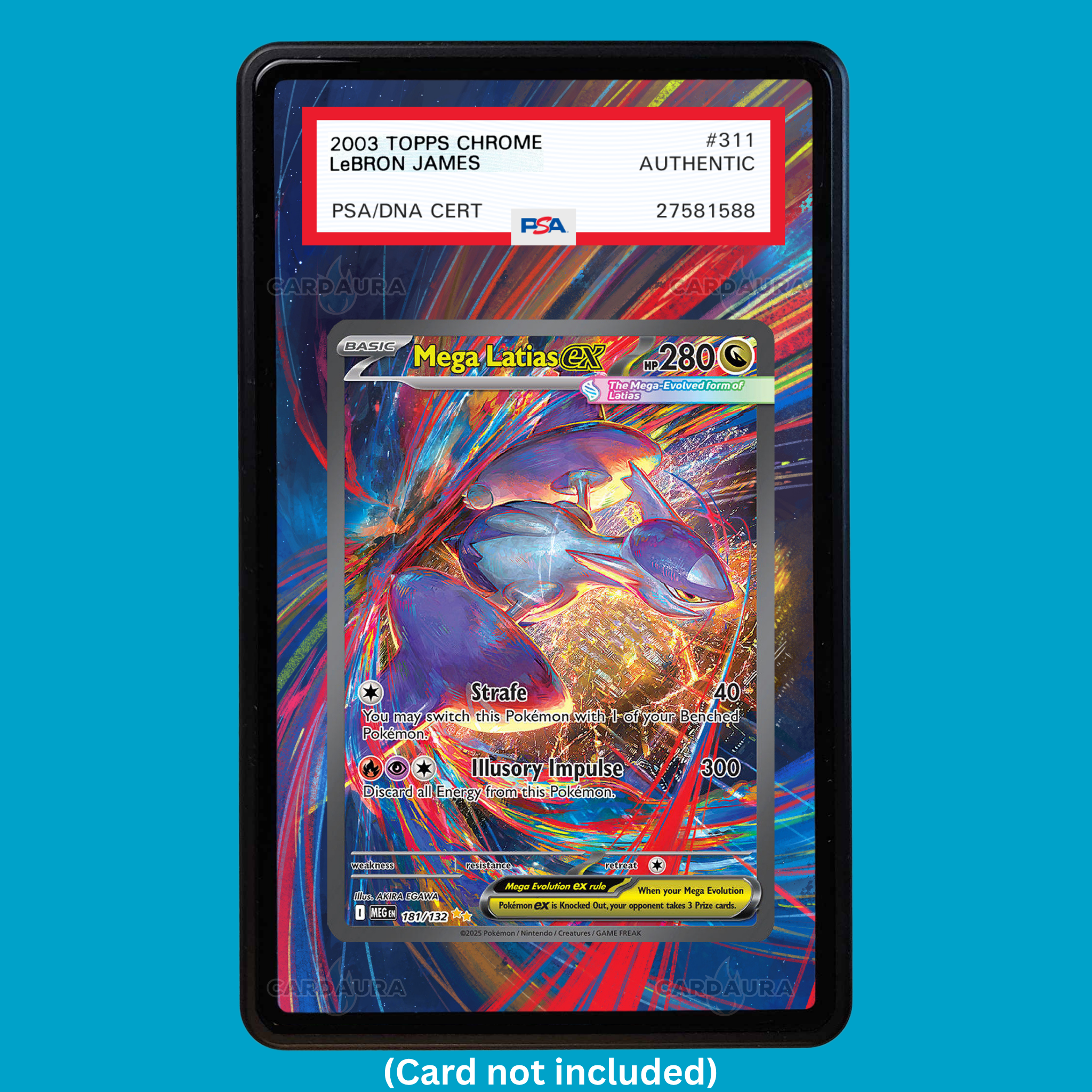 Mega Latias 181/132 Mega Evolutions (Graded) Display Case