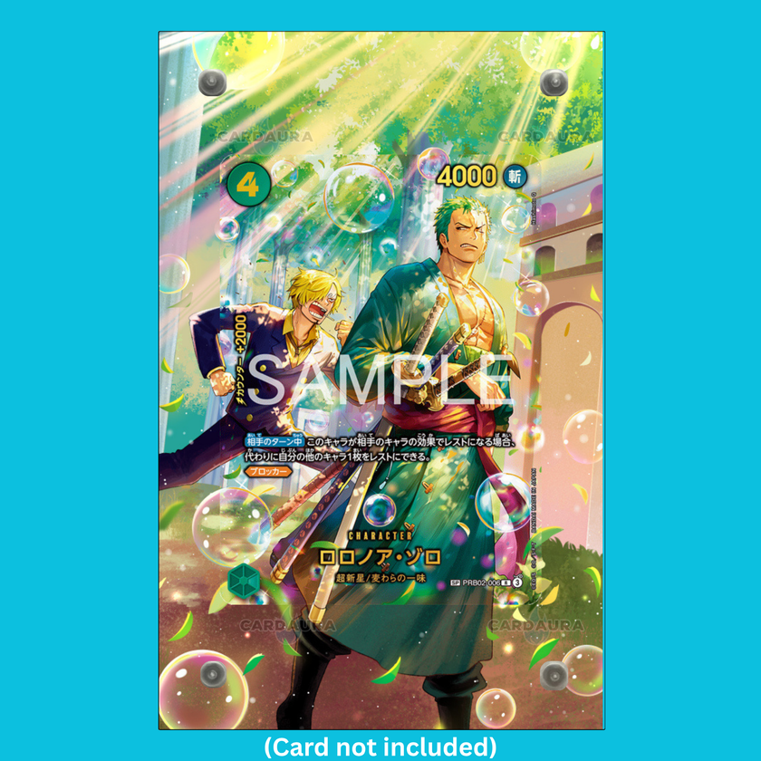 Roronoa Zoro PRB02-006 SP Azure Sea's Seven (Ungraded) Display Case