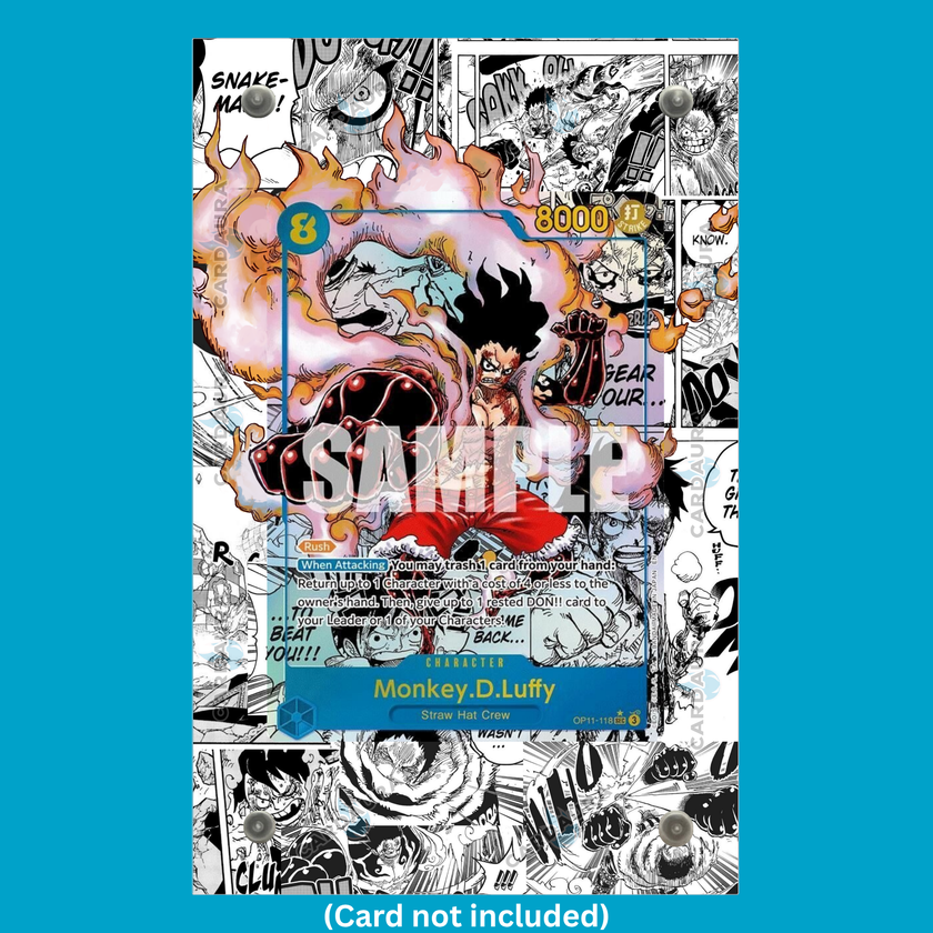 Manga Monkey.D.Luffy OP11-118- A Fist of Divine Speed (OP11) (Ungraded) Display Case