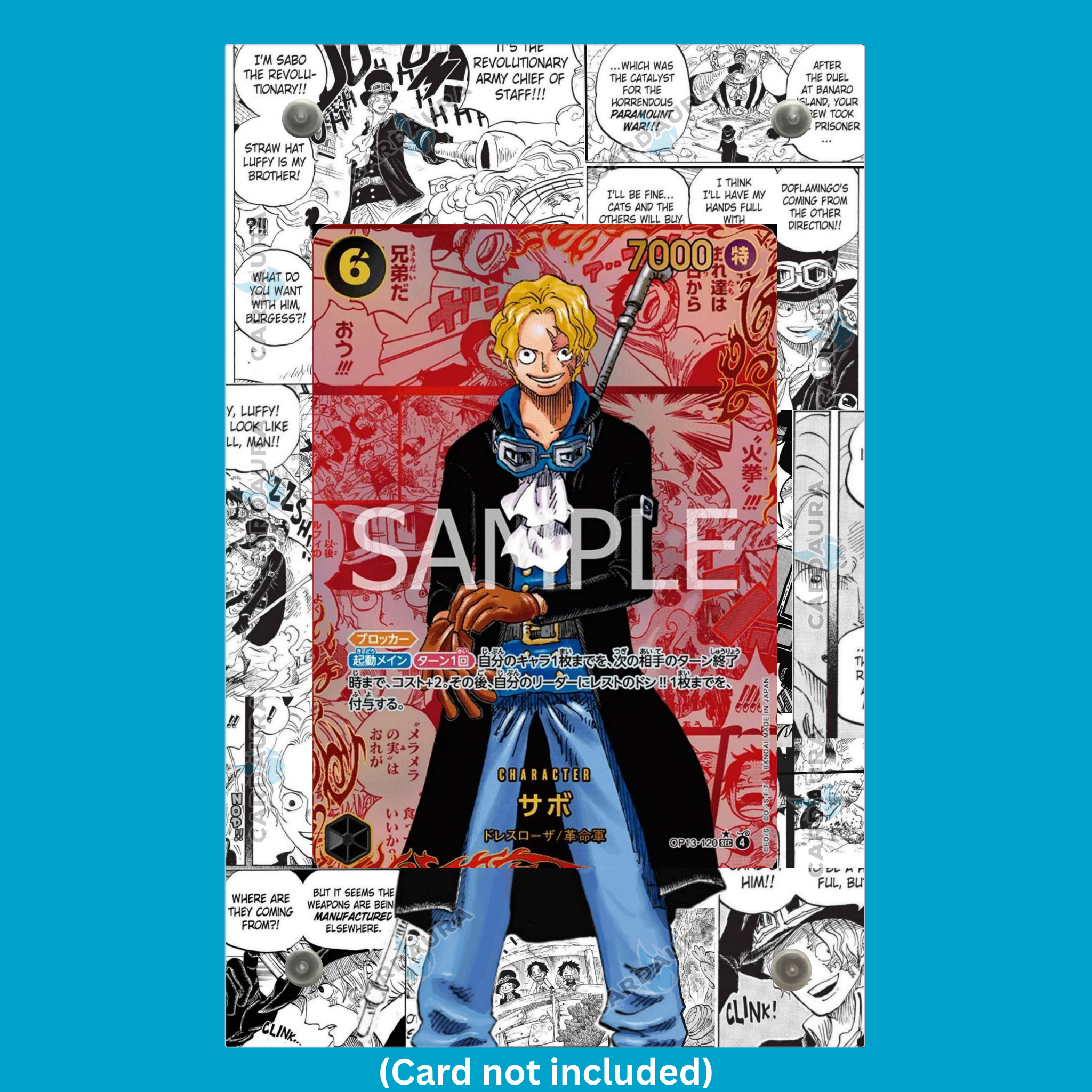 Manga Sabo OP13-120 - Carrying On His Will (Ungraded) Display Case