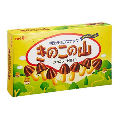 Meiji Kinoko No Yama Chocolate Biscuit (66G) [Best Before Date: 2026.12]