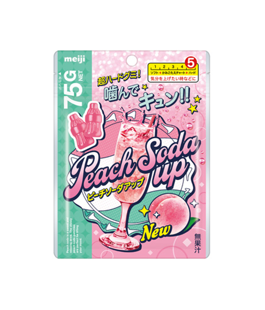Meiji Peach Soda Up Gummy (75G) [Best Before Date: 2026.10]