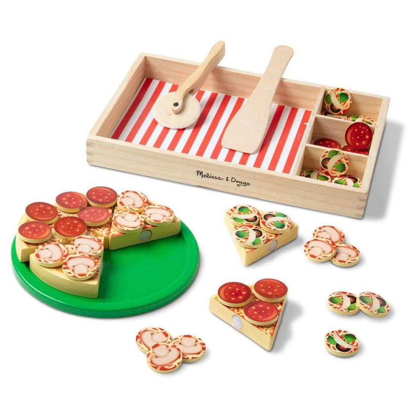 Melissa & Doug - Pizza Party Wooden Set