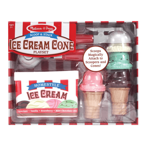 Melissa & Doug - Scoop & Stack Ice Cream Cone Playset (6L)