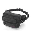 Canvas Fanny Pack With 4 Zipper Pockets Waist Bag