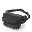 Canvas Fanny Pack With 4 Zipper Pockets Waist Bag