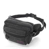 Canvas Fanny Pack With 4 Zipper Pockets Waist Bag