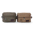 Canvas Fanny Pack With 4 Zipper Pockets Waist Bag