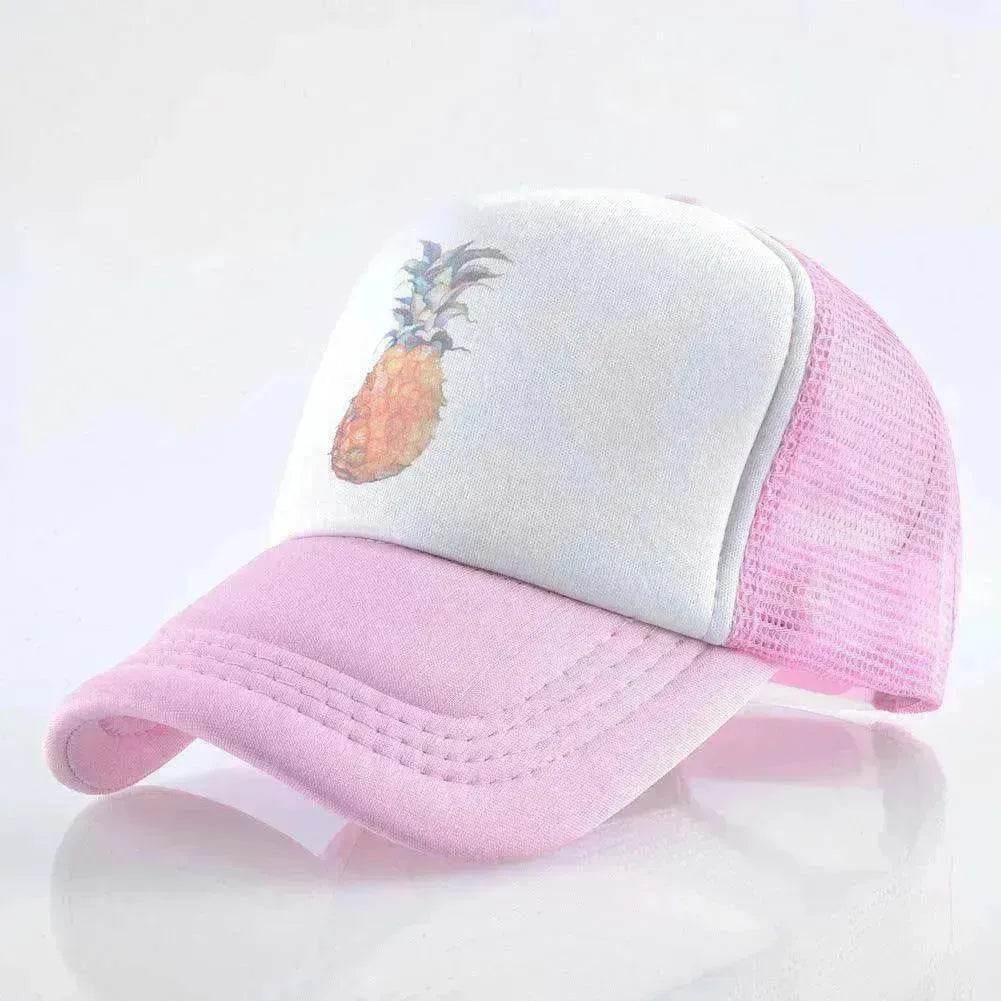 Men's And Women's Baseball Caps Fashion Pineapple Print