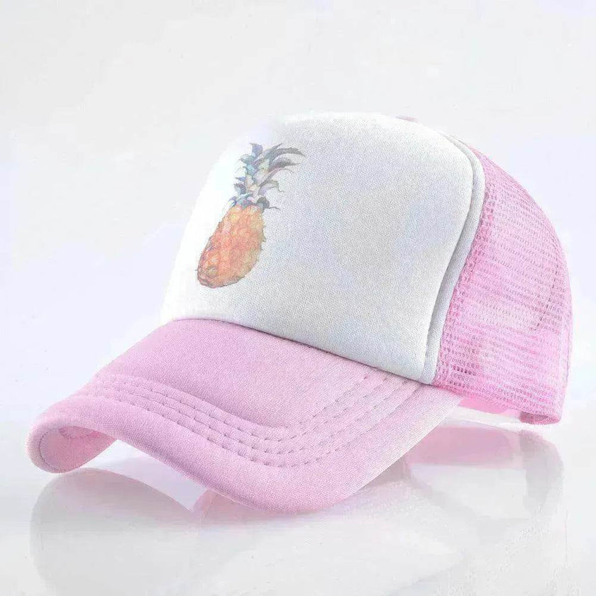 Men's And Women's Baseball Caps Fashion Pineapple Print