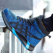 Men's Anti Smash Anti Puncture Work Warm Thickened Lace-up Safety Shoes
