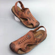 Premium Men’s Leather Closed-Toe Sandals – Breathable Casual Summer Comfort Shoes