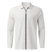 Men's Clothing Waffle Style Zipped Lapel Jacket Outdoor Sports Tops
