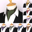 Men's Elegant Silk Scarf Floral Collar Mouth Napkin