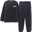 Men's Pajamas - Thickened Coral Velvet Suit