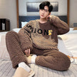 Men's Pajamas - Thickened Coral Velvet Suit