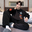 Men's Pajamas - Thickened Coral Velvet Suit