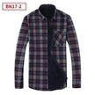 Men's Fashion Leisure Warm Plaid Shirt Coat