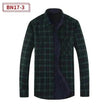Men's Fashion Leisure Warm Plaid Shirt Coat