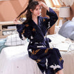 Men's Nightgown – Thick Rabbit Hair Fabric for Winter Comfort