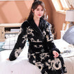 Men's Nightgown – Thick Rabbit Hair Fabric for Winter Comfort