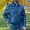 Men's Lamb Leather Jacket with Two Zipper Chest Pockets