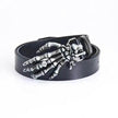Men's Leather Belt Skull Big Head  Claw Outdoor Rider