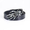 Men's Leather Belt Skull Big Head  Claw Outdoor Rider