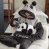 Coral Fleece Pajamas – Thick Warm Pullover Sleepwear for Men