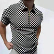 Men's Polo Short-Sleeve Summer Hedging Style Shirt