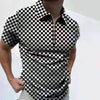Men's Polo Short-Sleeve Summer Hedging Style Shirt