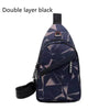 Men's Print Sling Chest & Crossbody Fanny Pack Bag With Earphone access Design