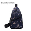 Men's Print Sling Chest & Crossbody Fanny Pack Bag With Earphone access Design