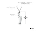 Men's Stainless Steel Necklace, Colorful Glare Classic Pendant