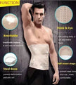Men's abdomen invisible retractable seal waist clip breathable belt