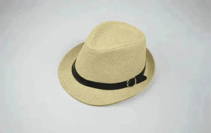Men's casual straw hats for summer trips: trendy sunshade!
