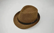 Men's casual straw hats for summer trips: trendy sunshade!