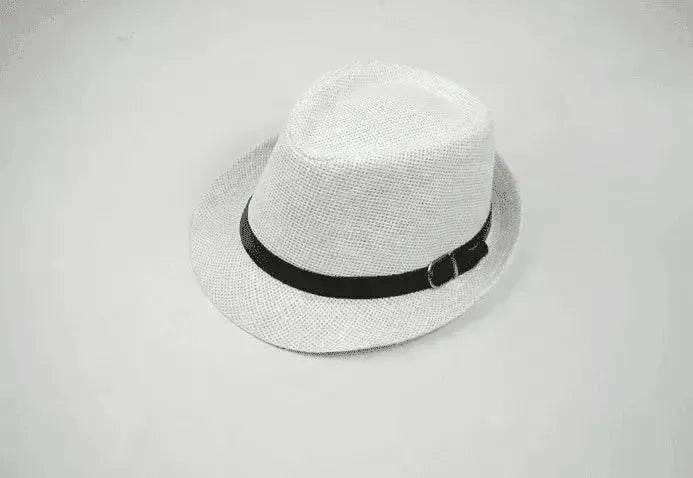 Men's casual straw hats for summer trips: trendy sunshade!