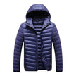Men's Lightweight Down Jacket – Hooded Duck Down Winter Coat