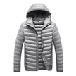 Men's Lightweight Down Jacket – Hooded Duck Down Winter Coat