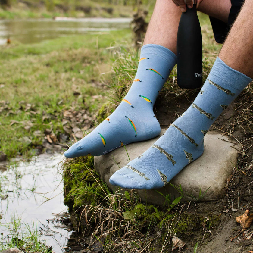 Friday Sock Co Men's Fish & Fishing Lure Socks