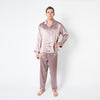 Men's Mulberry Silk Pajama Set Taupe