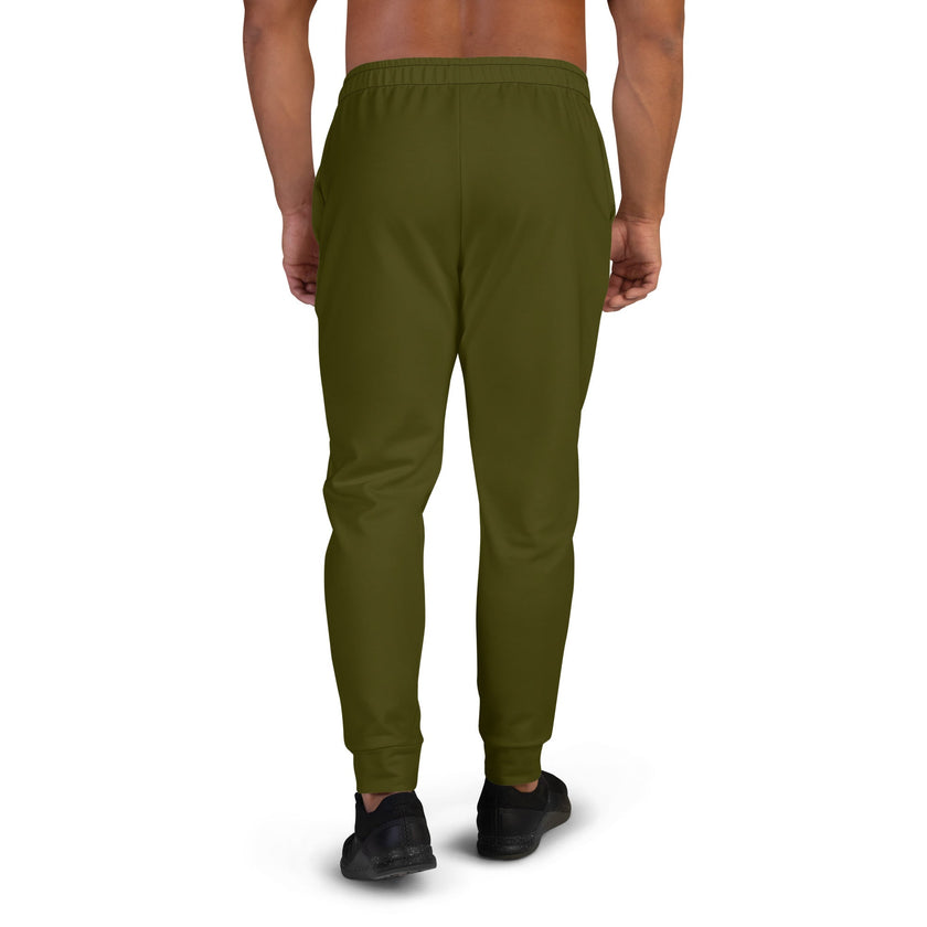 Men's  Premium Recycled Fleece Joggers-Urban Logo Karaka Green